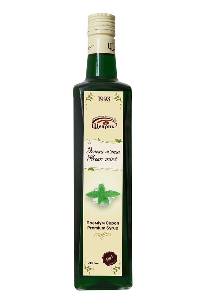 Щедрик сироп зелена м`ята 700 мл