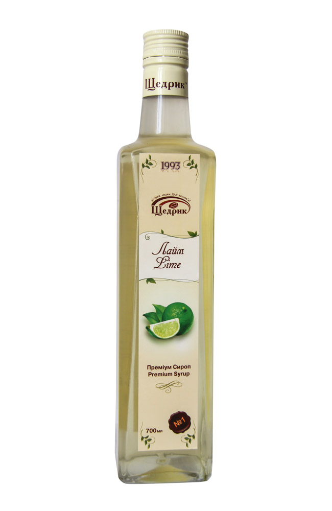 Щедрик сироп лимон - лайм 700 мл