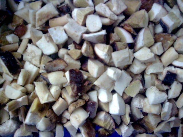 Гриб білий морожений кубики