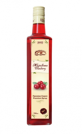 Щедрик сироп журавлина 700 мл