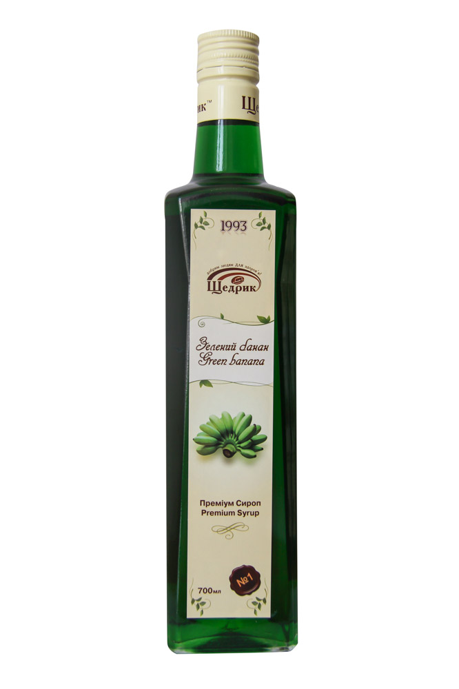 Щедрик сироп зелений банан 700 мл
